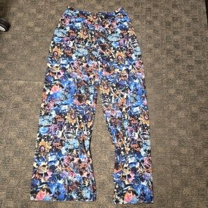 Kaiya Floral Print Women's Pants Size Large